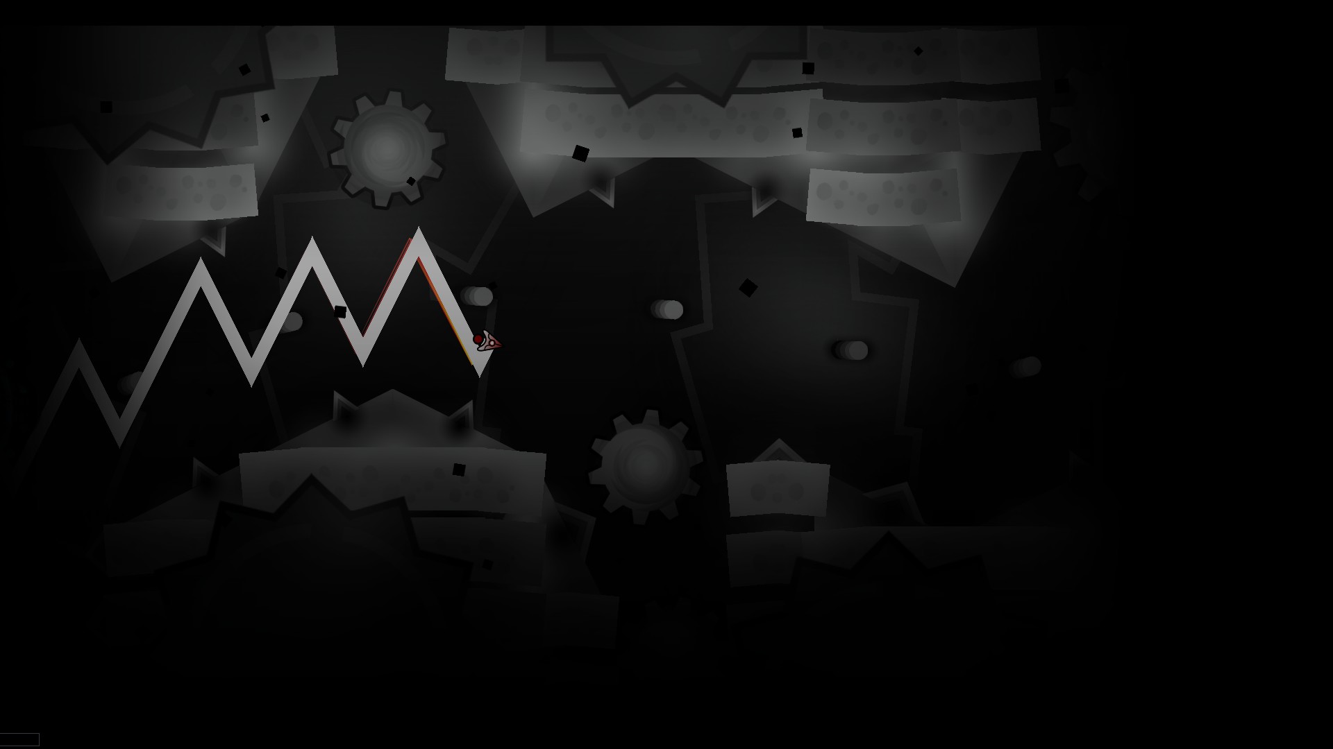 A screenshot at the wave part around 56% on Hidden In The Sand